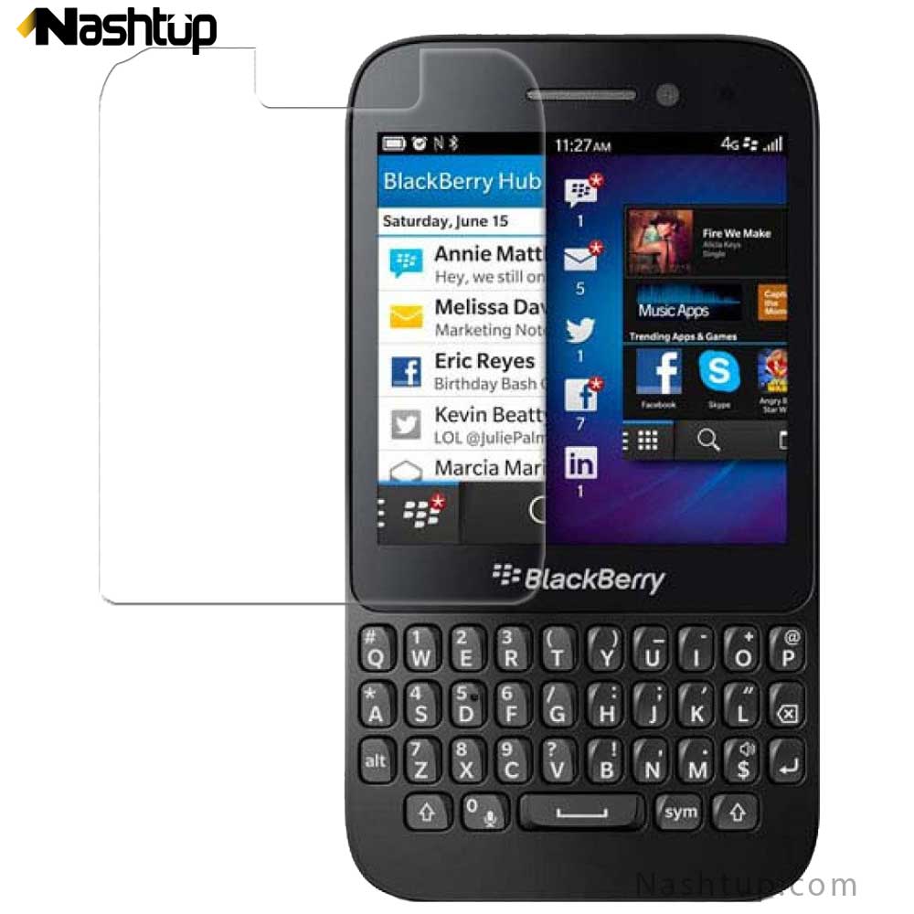 گلس شیشه ای و محافظ صفحه نمایش BlackBerry Q5